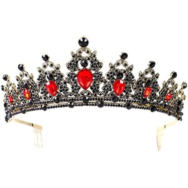 Häätiara morsiamen Tiara kristalli strassit Tiara kruunu kampalla häihin ja syntymäpäiviin