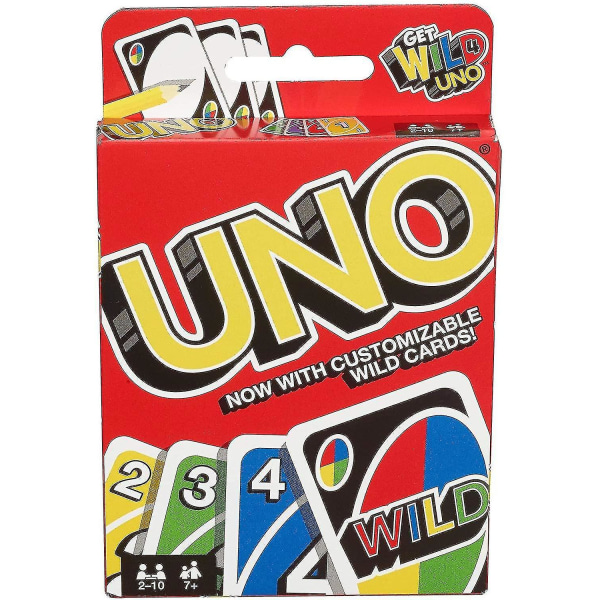 Bestrøket papir Uno-kort med straff Brettspillkortspill K
