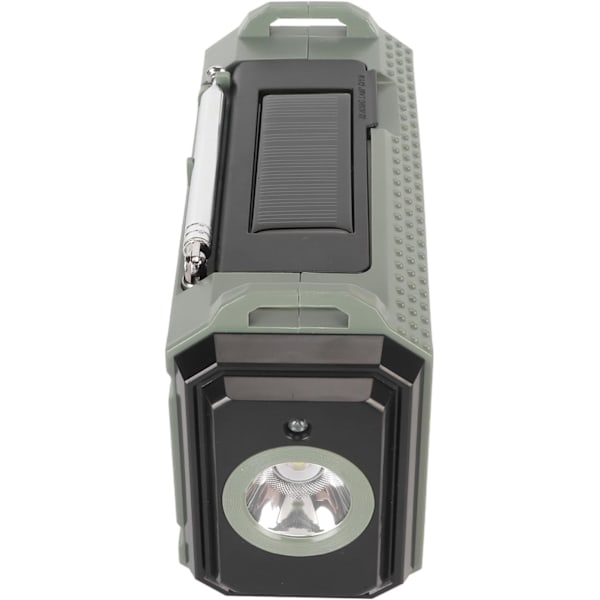 Nødradio FM AM SW WX 10000mAh Solcelleopladning, Nød Håndsving Radio