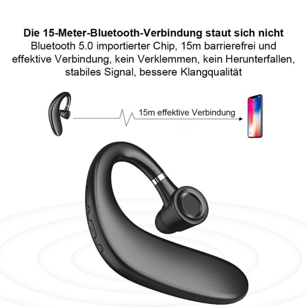 Bluetooth Headset 5.2 håndfrie hodesett 15 timer
