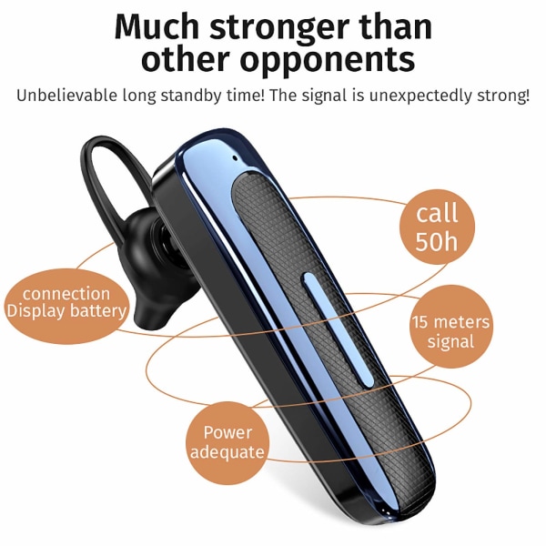 Trådløse hodetelefoner bluetooth-headset i øret h