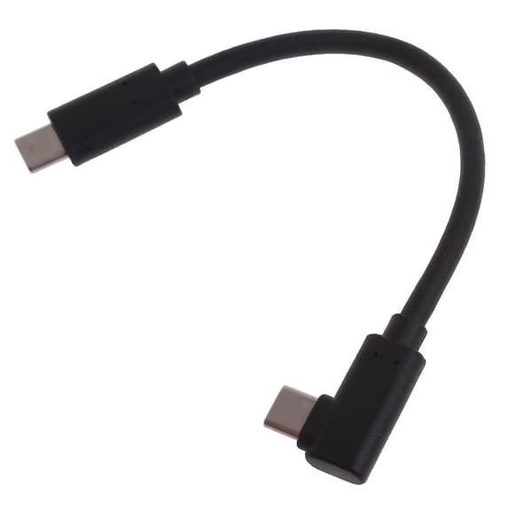 1-pak 100W USB C til USB C Kabel Type C til Type C Opladerkabel 15cm/30cm Albue_xx Elbow 15cm