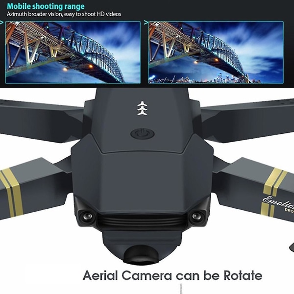 4k Drone E58 foldbar fjernbetjening Quadcopter High Definition kamera Wifi Live Video, 4k tre elektrisk dragt--