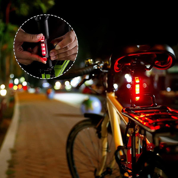 10 stk USB genopladeligt strobe advarselslys til bilcykel Motorcykel Drone Night Led Prompt Anti-co