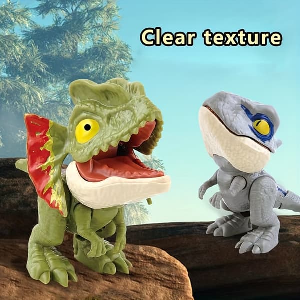 20 st Mini Dinosaurie Fingerdockor - 7,62 cm Flexibla Ledmodeller för Barn 20pcs