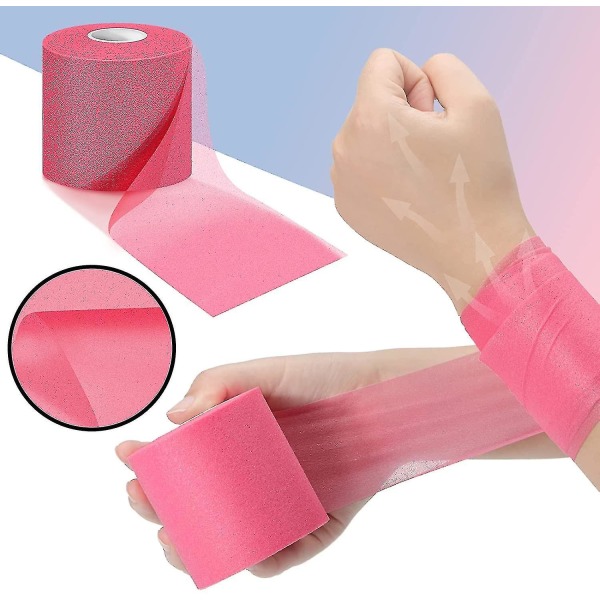 3 stk. atletisk præ-wrap tape til sports præ-wrap atletisk tape 2,75 tommer af 30 yards (farve: farverig)