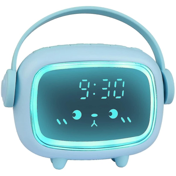 väckarklocka digital väckarklocka för barn blå