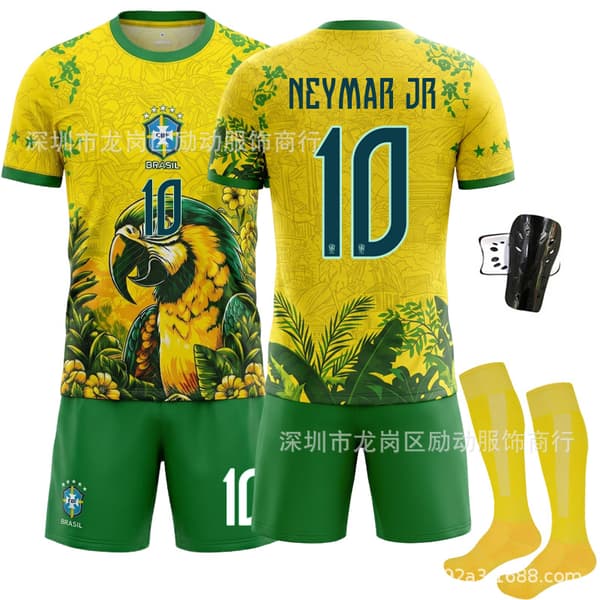 VM-udebane trøje 2026 – Fodboldtrøjer til voksne og børn Edition No. 10 Neymar #twenty two