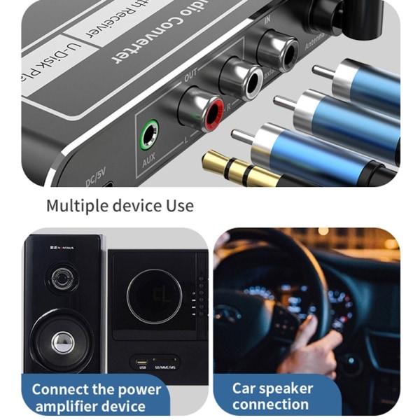 Audiovastaanotin Bluetooth 5.2 DAC Converter