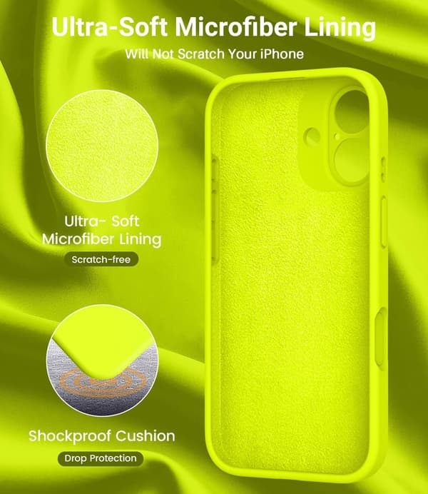 Stødsikkert MagSafe-kompatibelt cover til iPhone 17 Pro Max - Neongul iPhone 17 Pro Max iPhone 17 Pro Max jaune fluo