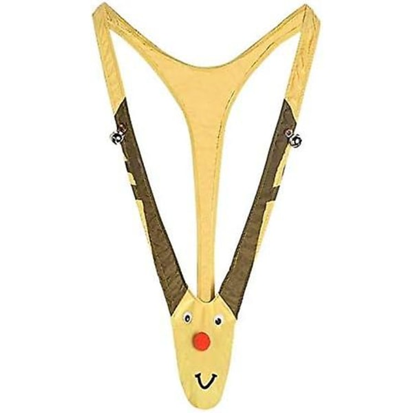 Joululahja Gag Gift Pure Underwear Mankini Men Thongs With Bells Sprocket For White Elephant Exchange Gifts Valentine's Day