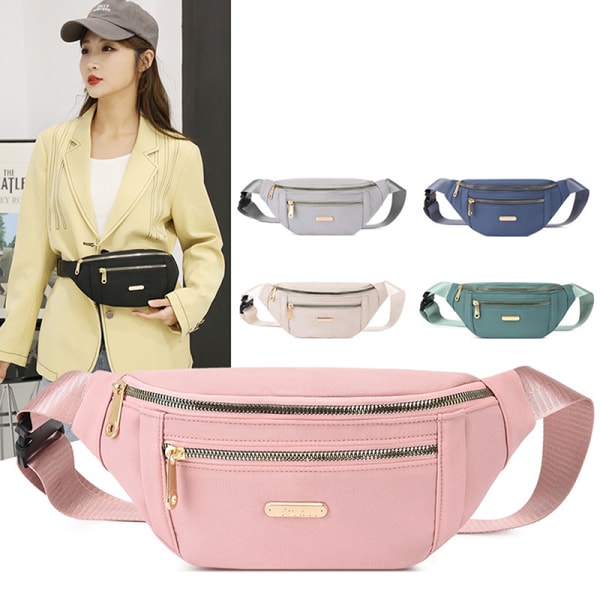 Sport midjeväska kvinnor Crossbody plånbok bälte Resetelefonväska - spot försäljning Pink