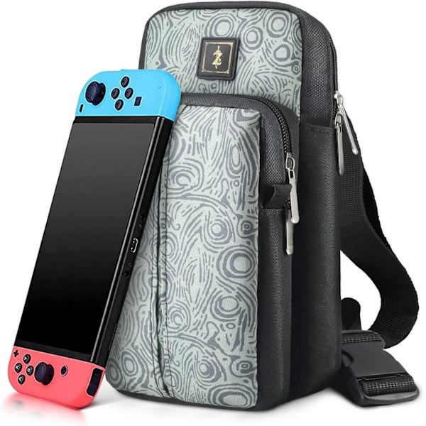 Resväska Axelväska för Switch/Lite Ryggsäck Axelväska Körsbärsblom Game Tillbehör Väska