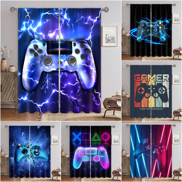 Gamepad Gardin Soveværelse Gardin Hjem Indretning-150cm*166cm C C 150×166CM