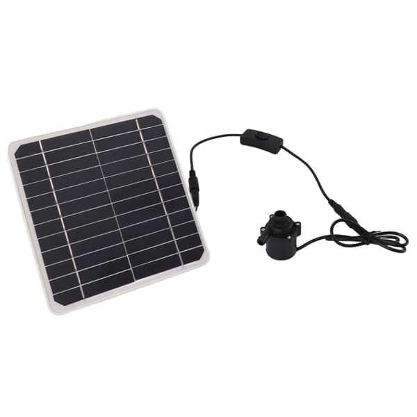 50W solcellepanel vannpumpe med strømlagringsfunksjon, vannvolumjustering med bryter, solcellevannpumpe fungerer 24 timer