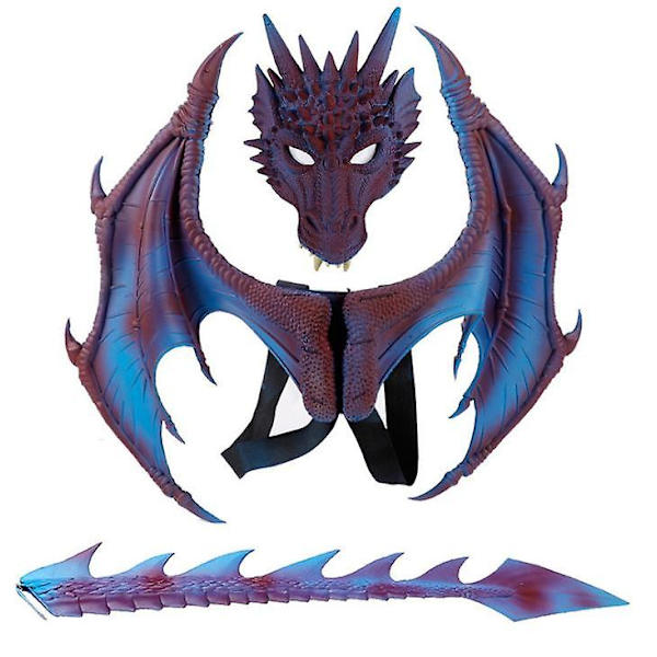 Lasten lohikäärmeen siivet -asu, dinosaurus hännän maskisetti, Cosplay_xx Purple