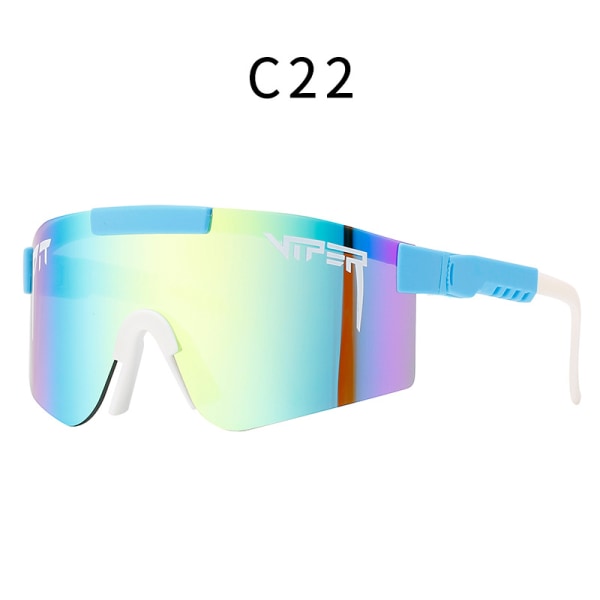 Solbriller til sportsskøjteløb Vindtætte solbriller i farvefilm 22