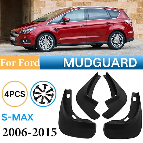 4 stänkskydd för Ford S-max 2006-2015 stänkskydd 2007 2008 2009 2010 2011 2012 2013 2014