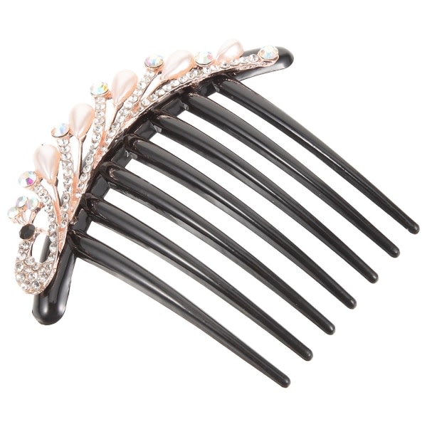 Pearl Hair Side Comb Hiuskampa Clip Häähiustarvikkeet Koristekampa (10,5x10cm)