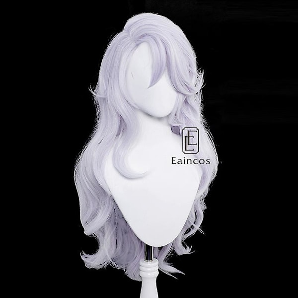 Anime Jujutsu Kaisen Gojo Satoru Cosplay Peruk för Kvinnor, 70cm Lång, Halloween Karneval, Värmebeständigt Syntetiskt Hår