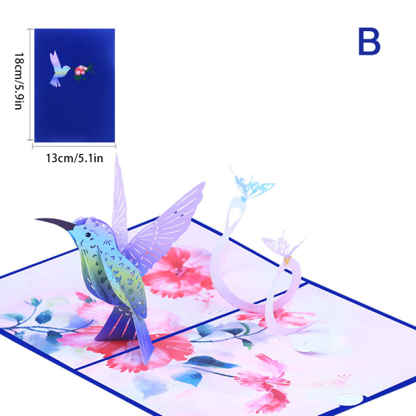 Hummingbird Pop Up-kort Morsdagskort for mor eller W B
