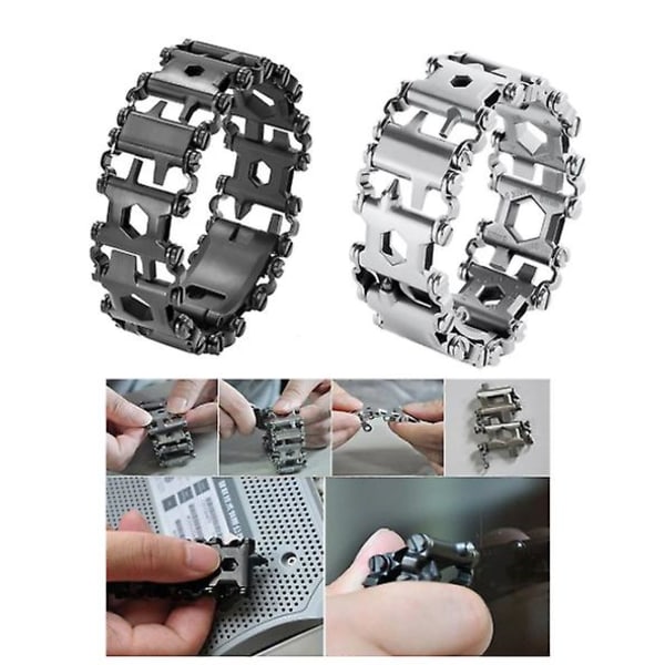 Multi-function Tool Bracelet Stainelss Steel Repair Bracelet Multi-Tool Stainless Steel Bracelet