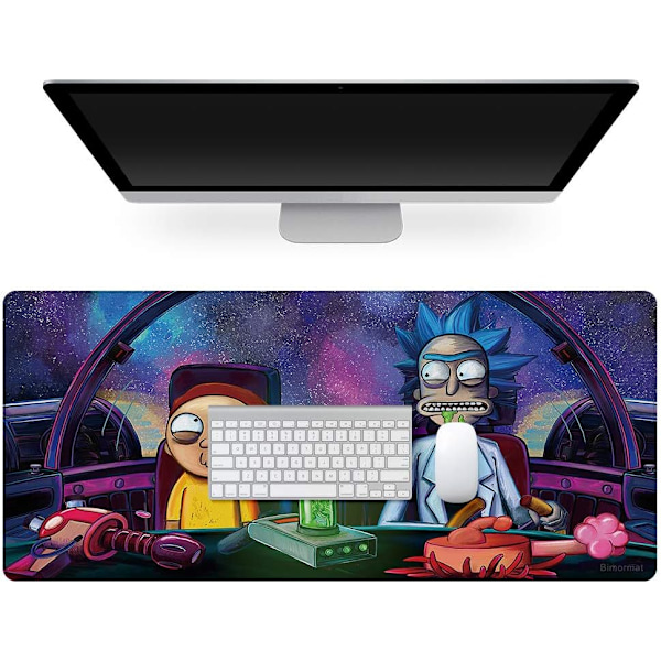 Udvidet Gaming Mousepad, XXL 900x400mm Personlige Mousepads Skridsikker Vandafvisende Gummibund Bordmåtte (90x40 B13rikdrive)
