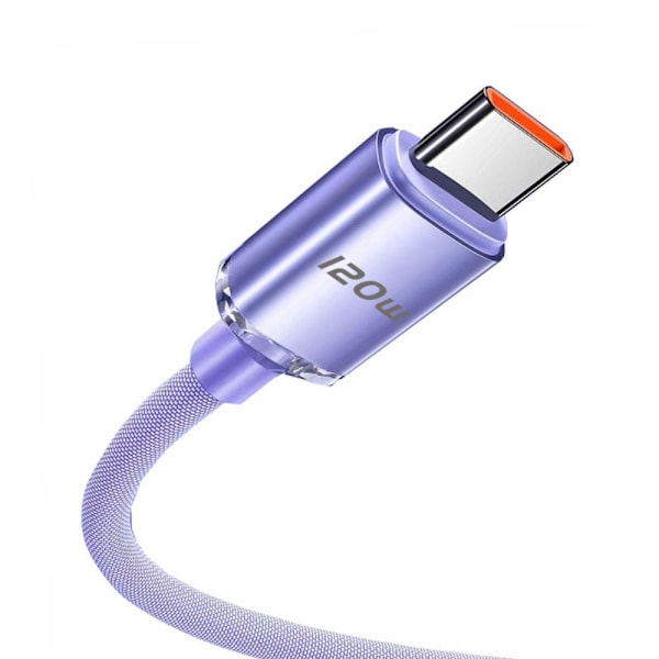 Type C Opladerkabel Mobiltelefon Opladerkabel LILLA 1 Lilla Purple 1 meter-1 meter