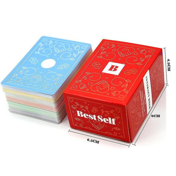 150 Cards Intimacy Deck By Bestself Couple Board Game Strategi Game Gift （Blå）