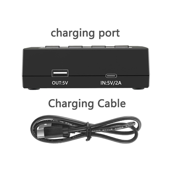 Liitokala Lii-m4 4-spors batterilader med LCD-skjerm for 18650 26650 14500 Aa Aaa litium Nimh batteri smart oppladbar batterilader--