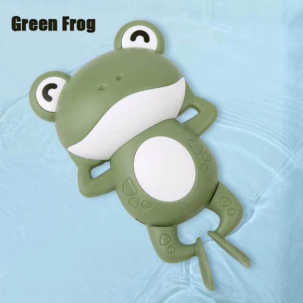 Sød Bade-Skildpadde Hval Pool Strand Klassisk Kæde Opvindslegetøj Vandlegetøj til Børn Green Frog