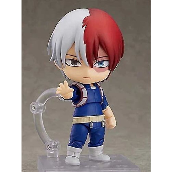 Aoemone My Hero Academia Todoroki Shoto Q Version Nendoroid Action Figures Leksak med tillbehör Modell Födelsedagspresent Staty Samla（Som visas）