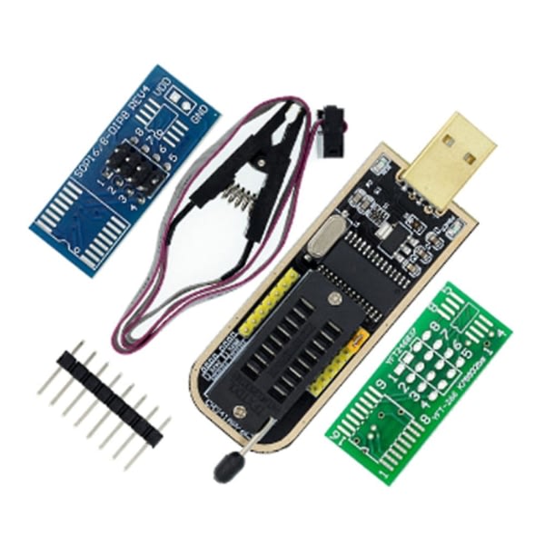 Ch341a 24 25-serien Eeprom Flash Bios USB -programmeringsmodul+soic8 Sop8 testklämma för Eeprom 93cxx /