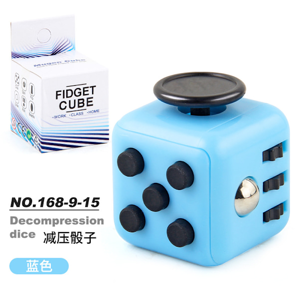 Anti-Stress Fidget Toy Cube Anti Stress Toy Decompressio blue