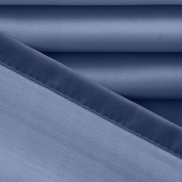 Mögelresistent duschdraperi marinblå ombre vattentät enkel installation polyester med krokar 180x180 cm