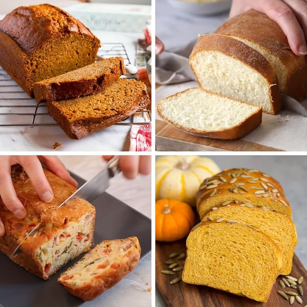 Silikone Rektangulær Toast Bageform, Non-Stick Fleksibel Bageplade til Muffins Brød Tærter Kager & Gelé