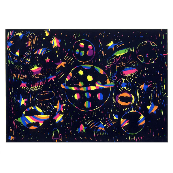 Scratch Paper, 10 kpl Rainbow Magic Scratch Art -tarvikkeita