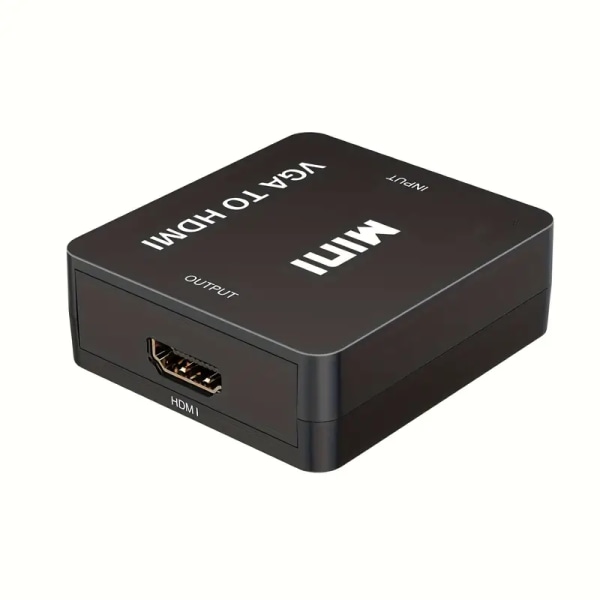 VGA till HDTV-omvandlare kompatibel box 1080P Mini Video Audio Adapter