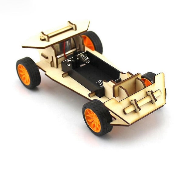 DIY Car Kit Kids Pedagogisk Gadget Hobby Träleksak