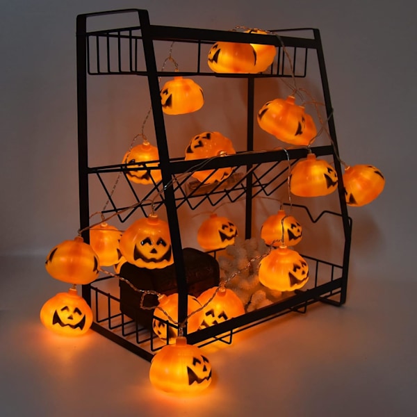 Jouluvalot, 20LED Halloween-kurpitsajouluvalot 3 metriä Kaksoistila Koristeelliset Jouluvalot Juhliin