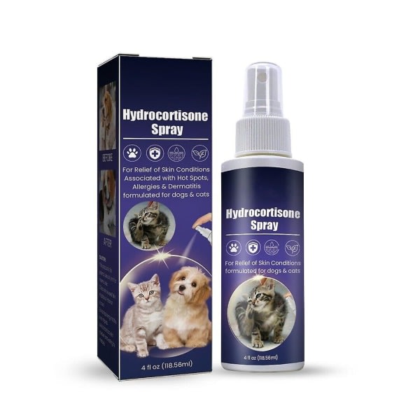 Hydrocortison Spray Pet Anti Itching Spray för hundar och katter