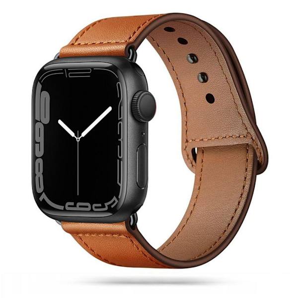 Tech-Protect Äkta Läderarmband Apple Watch 42/44/45/49 mm Brun