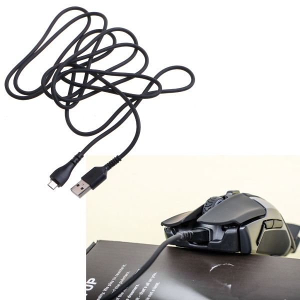 1,8 m USB-muskabel Musledning Ladekabel for Steelseries Rival 600 650 Mus Utskifting Repareringstilbehør