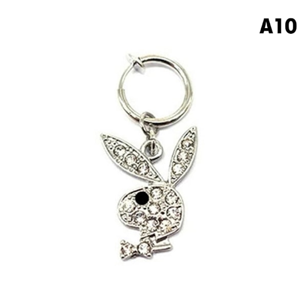1. Buny Dangle Navlepiercing med Pave CZ Stene i Kirurgisk Stål A10