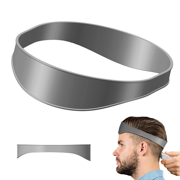 Kaula-alueen parranajon malli ja hiustenleikkuuopasta, Kaareva Silico gray 1pc