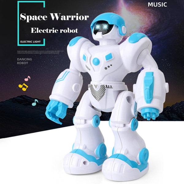 Fjernbetjening Biler Space Walk Robot Elektrisk Gå Robot Legetøj Lyd Lysende Robot Gave