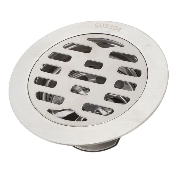 304 rostfritt stål 75MM rör förseglad vatten tee 10cm rund deodoriserande golvbrunn