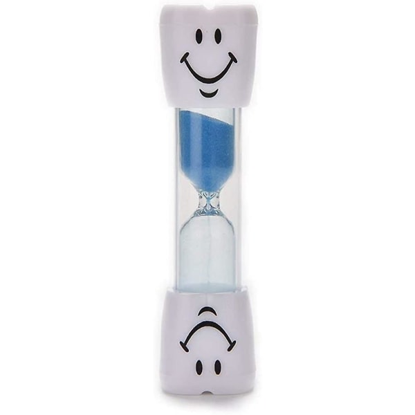 3-pakning tannbørstetimer for barn, 2 minutters smileytimeglass, timeglass