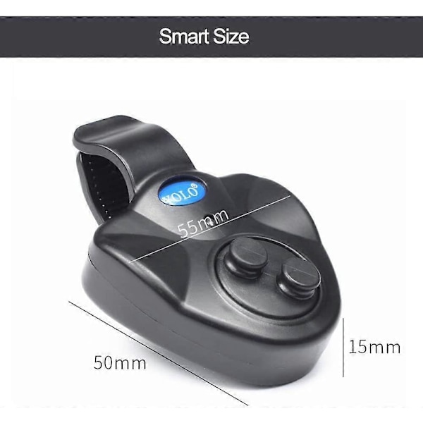 4-pack Fiske Bitalarm Känslig Elektronisk Indikator LED Ljudvarning På Fiskespö Med Hög Siren