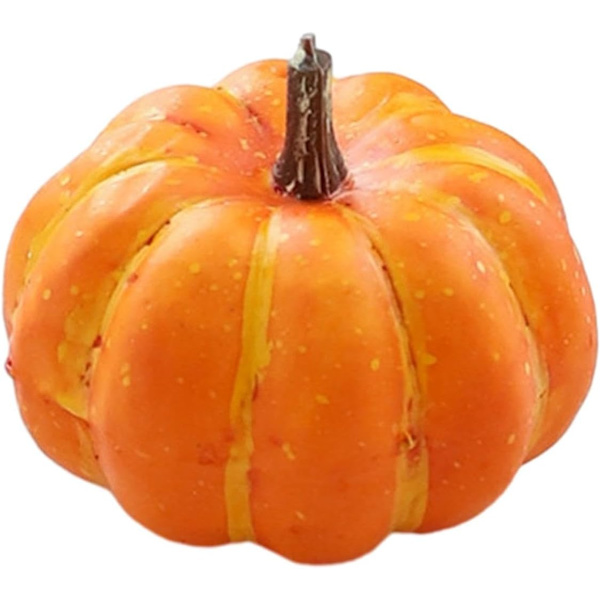 Mini keinotekoinen Halloween-kurpitsa sisustus simuloitu vihannes Light orange 1